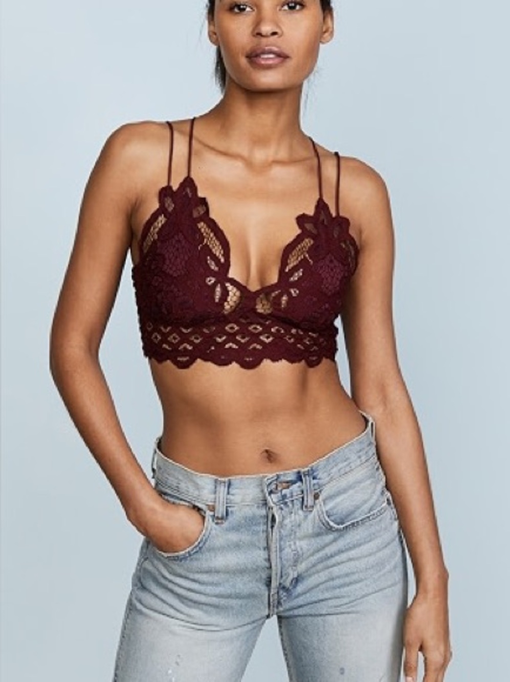 Free People FP ONE Adella  Crochet Bralette